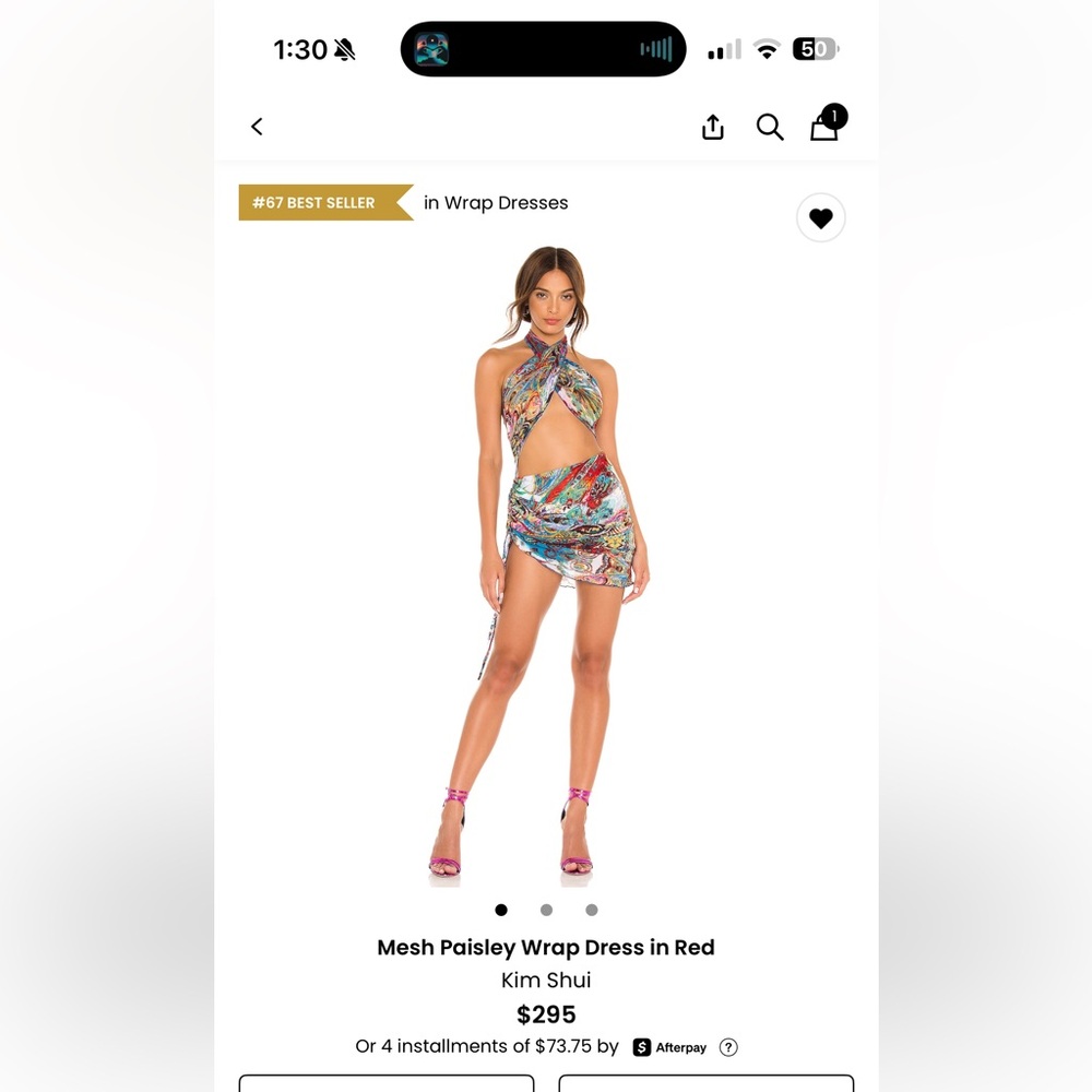 Kim Shui Colorful Mesh Wrap Dress